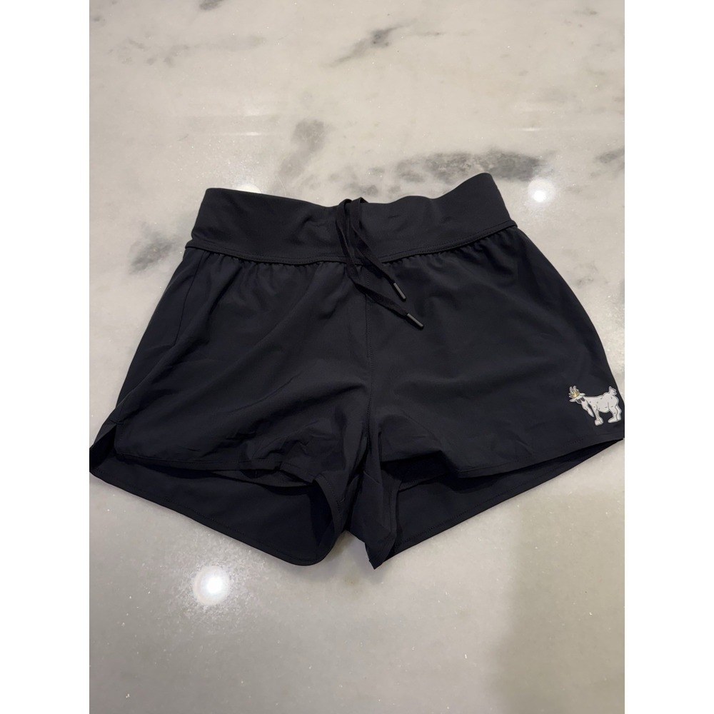 GOAT USA Performance Shorts Women Small Black Drawstring Zipper Pocket NWT